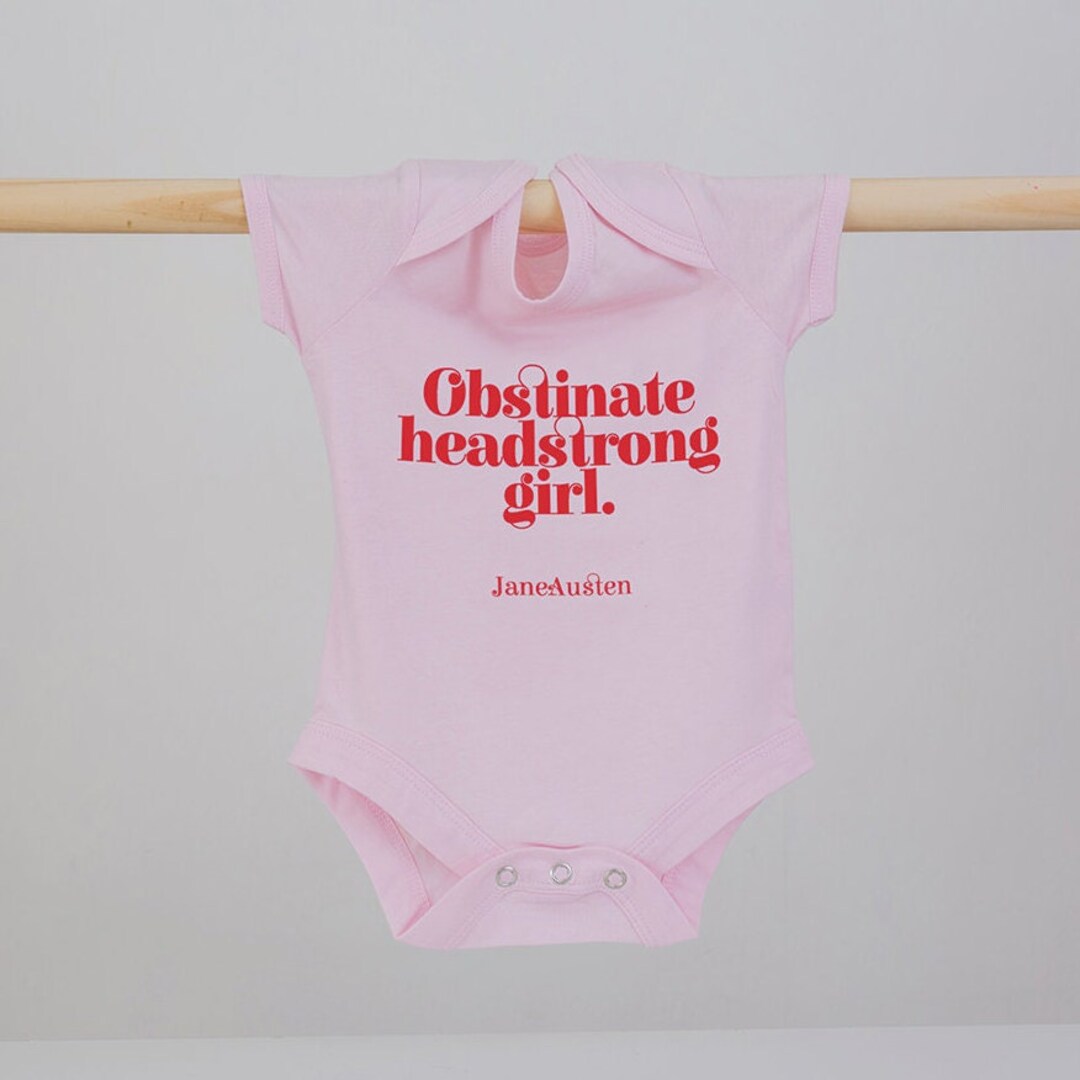Baby Vest Obstinate Headstrong Girl Babygrow Body Suit Etsy