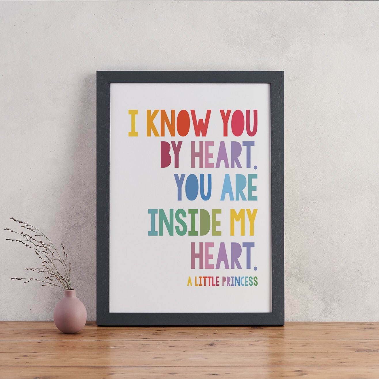 A Little Princess I Know You By Heart Literary Etsy A Little Princess I Know You By Heart Literary Etsy