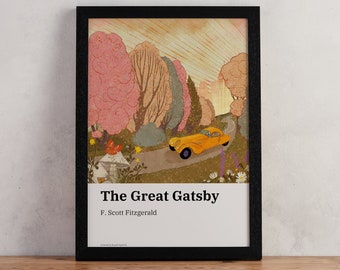 The Great Gatsby - Book Print - F Scott Fitzgerald