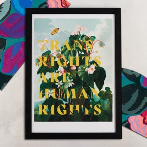 Liberal Art Print - Trans Rights are Human Rights