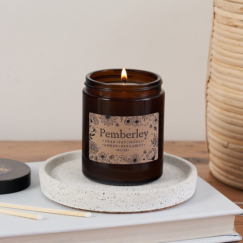 Pemberley candle. Jane Austen merchandise. Mr Darcy State Home. Pride and Prejudice. Classic Literature. Austen Novels. Reading accessories. Gifts for book lovers. Bookworm ideas. Booktok.