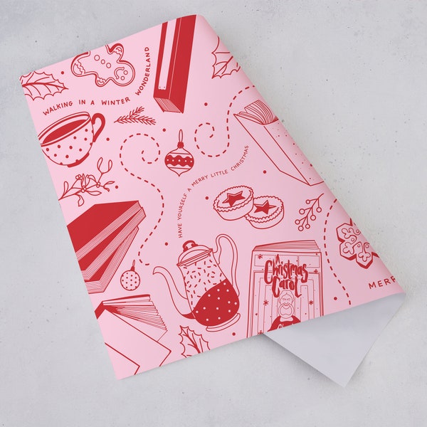 Christmas Gift Wrapping Paper Sheets