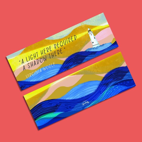 To The Lighthouse Bookmark - Book Lover Gift