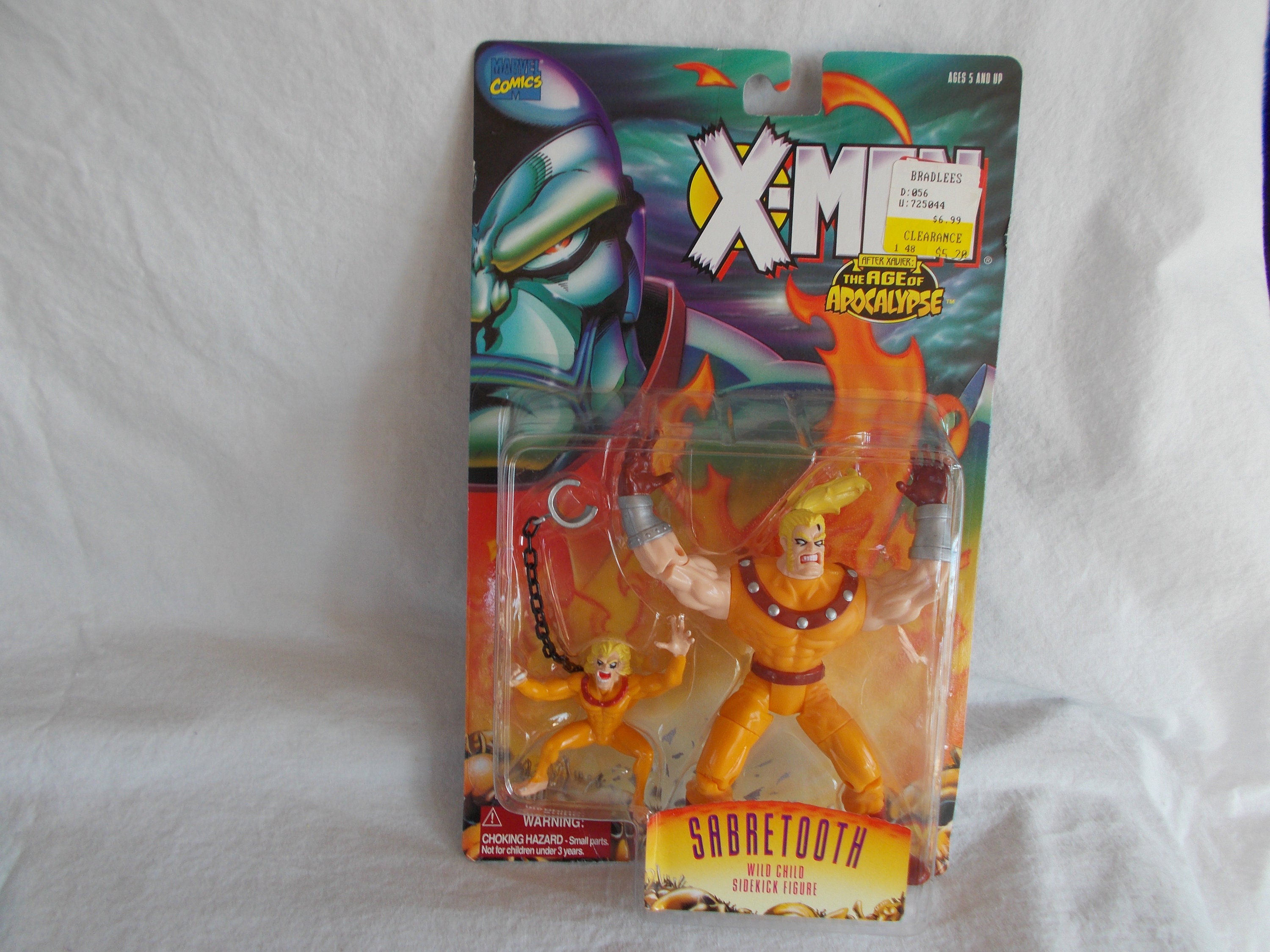 1995 Marvel Comics X- Man the Age of Apocalypse Sabretooth Wild Child  Sidekick Figure NIB - Etsy, image size:3000x2250