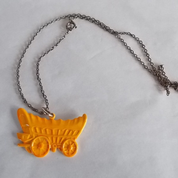 Covered Wagon Necklace Etsy