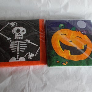 Halloween Paper Napkins Lot