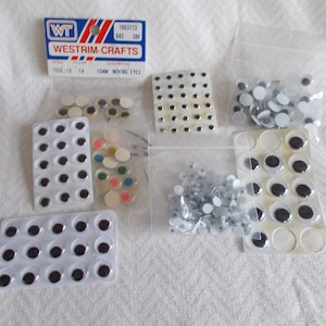 Vintage Craft Googly Eyes Lot // 1