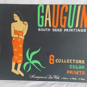 Vintage 6  Gauguin South Sea Painting Prints