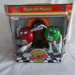 Vintage M&M Rock&#39;n Roll Cafe Candy Dispenser New In Box