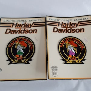 Vintage 1 Harley Davidson Boy Or Girl  Embroidered Emblem Patches