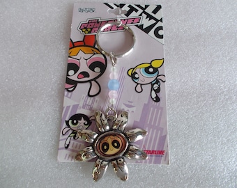 Vintage 2000 New In Package PowerPuff Girls Keychain  // 1