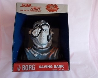Vintage 1994 New In Box Star Trek Borg Saving Bank