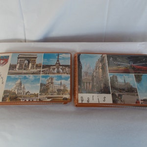 Vintage 2 6 x 4  Souvenir Of Paris And France Small Photo Albums // Lot