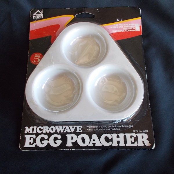 Vintage Never Used Hoan  Microwave Egg Poacher