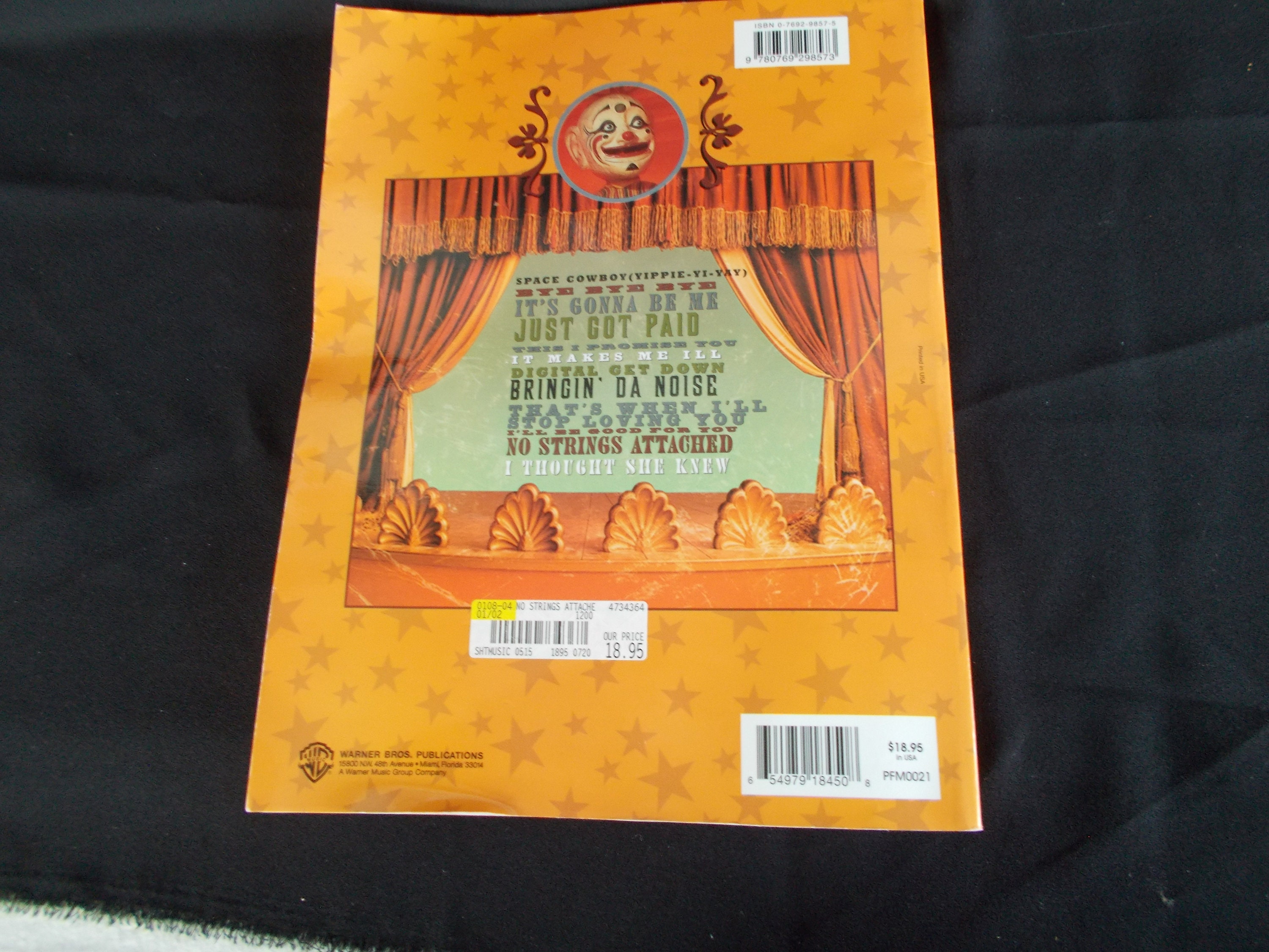 Vintage 2000 NSYNC No Strings Attached Music Book - Etsy