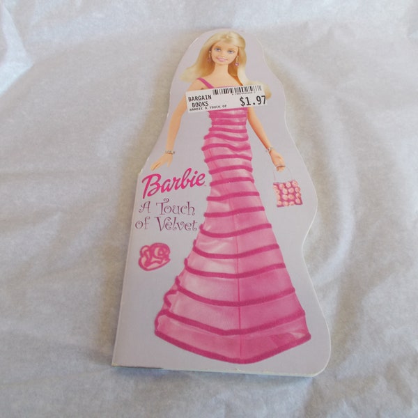 Vintage 2003 Barbie A Touch Of Velvet Hardcover Book For Crafts