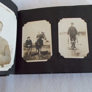 Antique 100+ 1920s Small  Black And White Photos In A Album