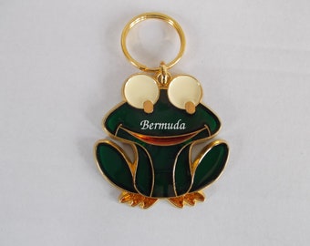 Vintage Large Bermuda Frog Keychain