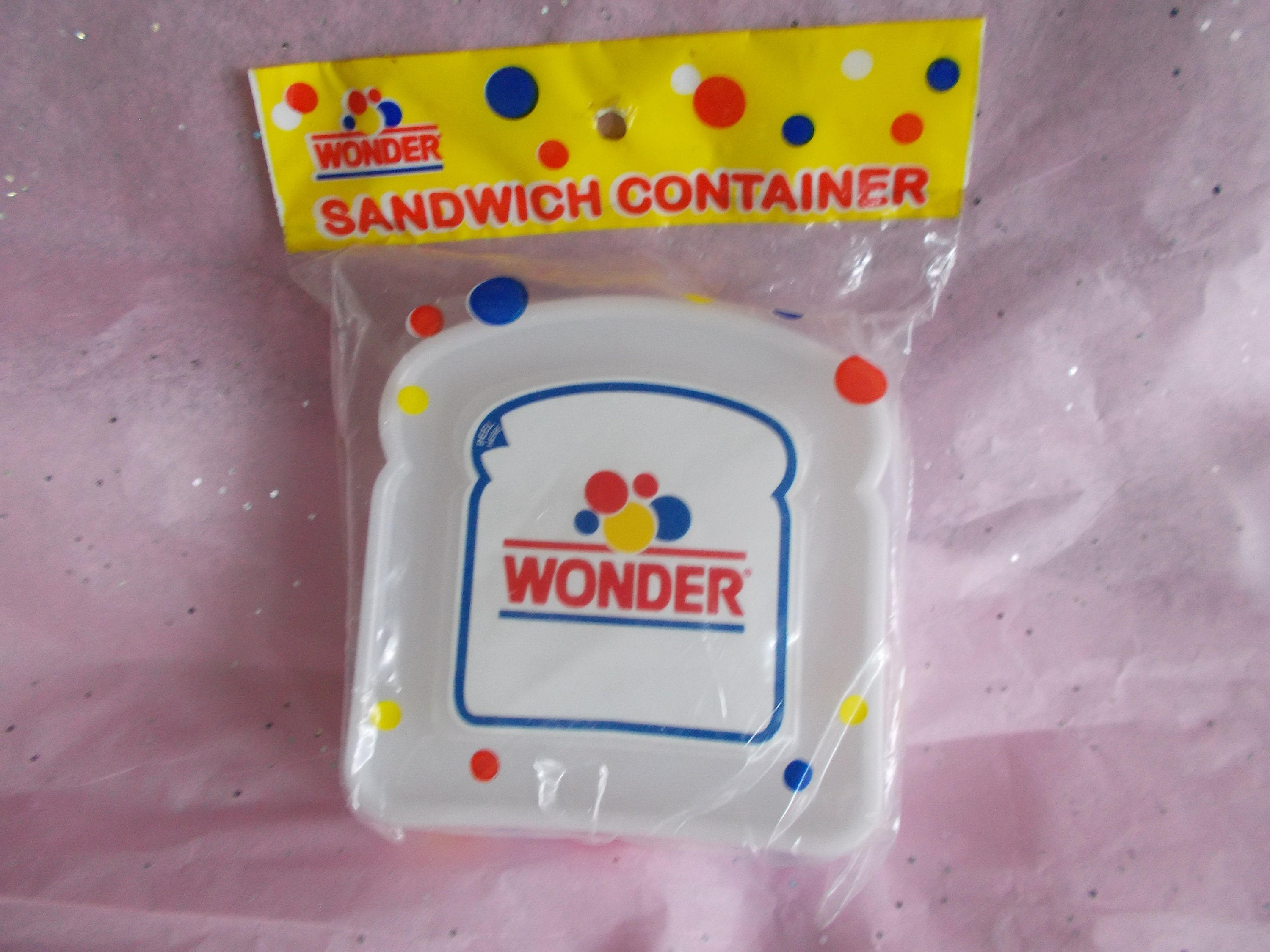 Vintage New in Package Wonder Bread Sandwich Container 
