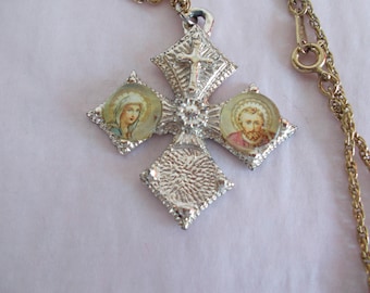 Vintage Religious Cross Pendant