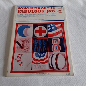 Vintage Song Hits Of The Fabulous 40s Soft Cover Music Book