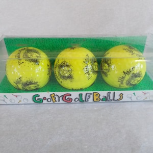 Vintage 1994  Middle Ager Trisar 3  Goofy Golf Balls New In Package