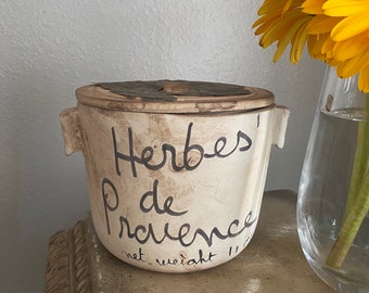 Vintage French Herb Clay Pot imported  for Bloomingdale’s