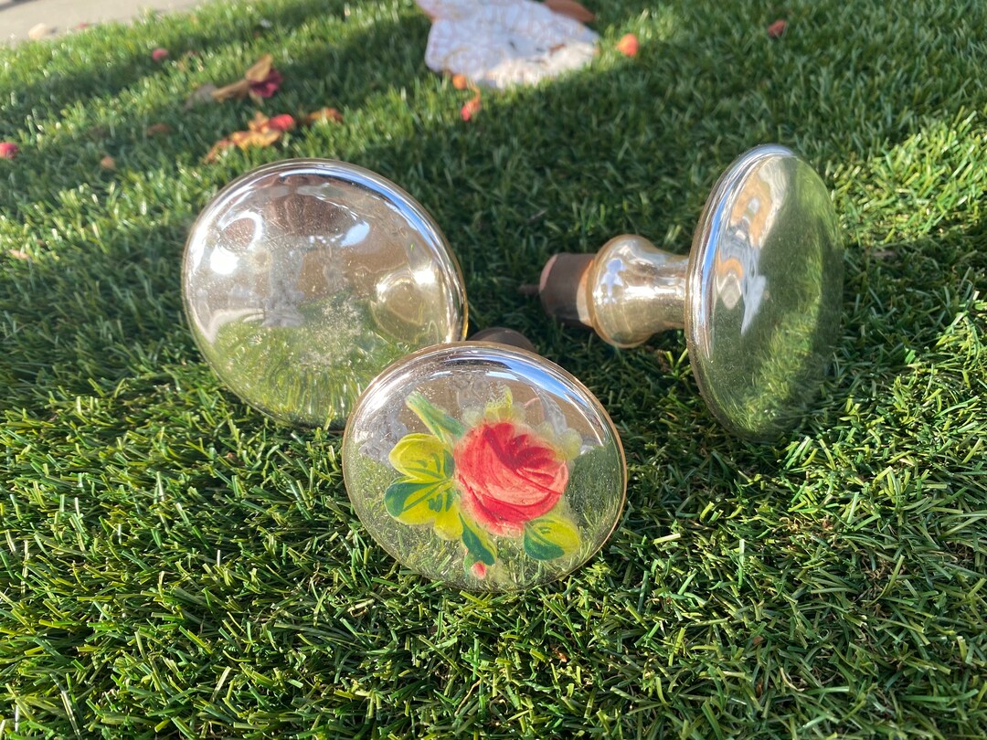 3 Antique Mercury Glass Window Treatment Tie Backs - Etsy - Subtle Mercury Glass Window Trim