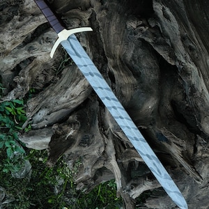 Unique Handmade Damascus stainless Steel Blade, Viking Full Collectible Medieval Sword With Leather Sheet, Birthday Gift, Groomsman Gift,