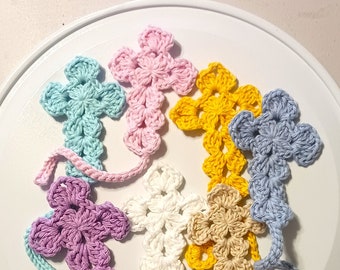 Cross Bookmark, Applique, Cross Embellishent, Crochet Cross, Easter Cross