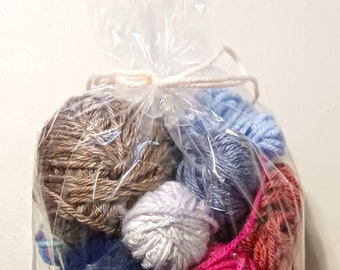 Scrap Yarn, Grab Bag, Yarn, Destash, Supplies, Mystery Bag of Yarn