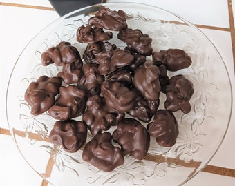 Chocolate, Candy, Peanut Clusters, Cashew Clusters, Chocolate Covered Raisins, Almond bark,