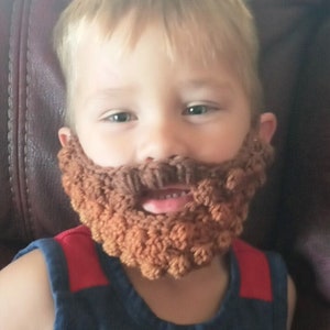 Crochet Beard, Beard Costume, Beard, Baby Beard, Child Beard, image 1