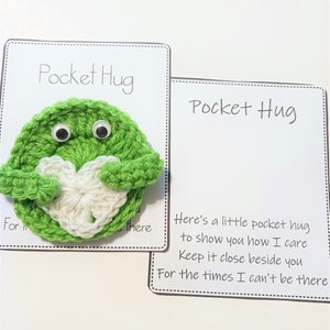 Rainbow Pocket Hug, Love Note, Red Pocket Hug, Pink Pocket Hug, Gift idea, Cute Gift, image 2