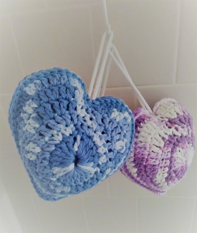 Scrubby Shower Sponge Buff Puff Cotton Washcloth Spa Etsy