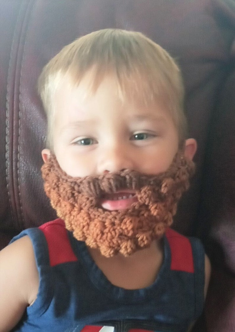 Crochet Beard, Beard Costume, Beard, Baby Beard, Child Beard, image 1