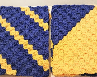 Bleacher Mat, 13x20 Bleacher Pad, Seat Cushion, Team Colors, Crochet Pad, Crochet Mat,