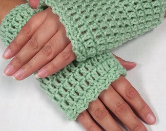 Crochet Fingerless Gloves, Texting Gloves, Gift for Teen, Wrist Warmers, Gloves, Gift for Her,