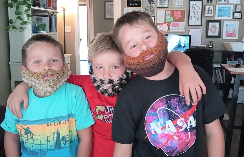 Crochet Beard, Beard Costume, Beard, Baby Beard, Child Beard, image 9