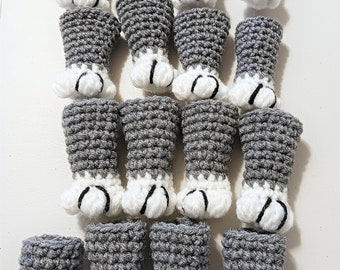 HOT Chair Leg Crochet Cat Paw Chair Socks Chair Socks, Kitty
