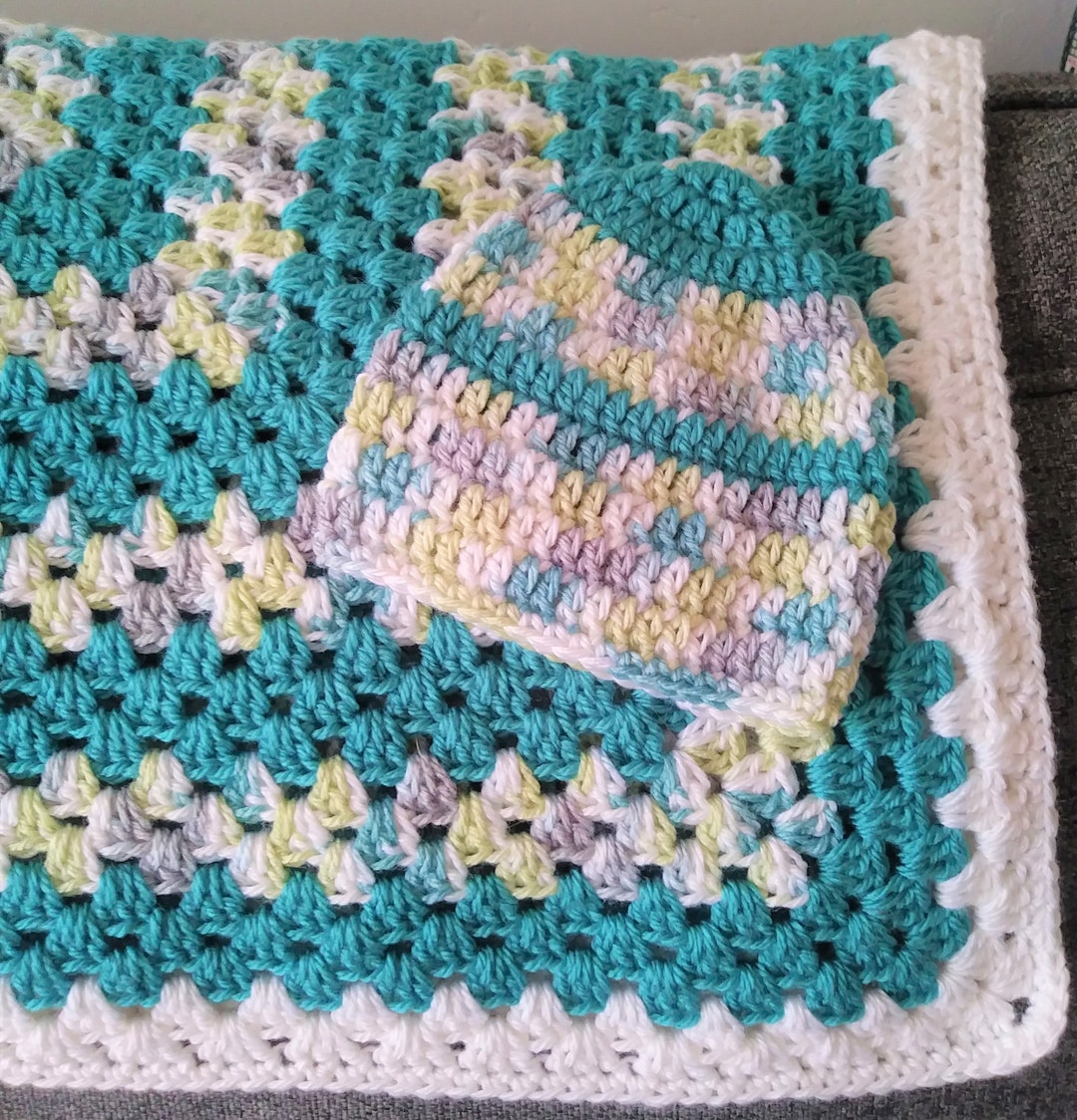 Baby Blanket Car Seat Cover Crochet Baby Blanket Bedding Etsy