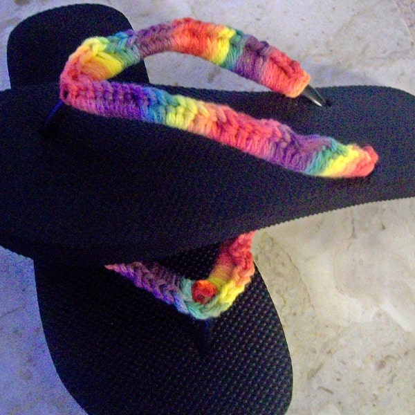 Ladies Flip Flops / Sandals / Shoes / Beachwear / Rainbow