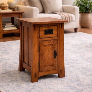 Craftsman Mission Quarter Sawn Oak End Table (Michaels Cherry Pre-Order)