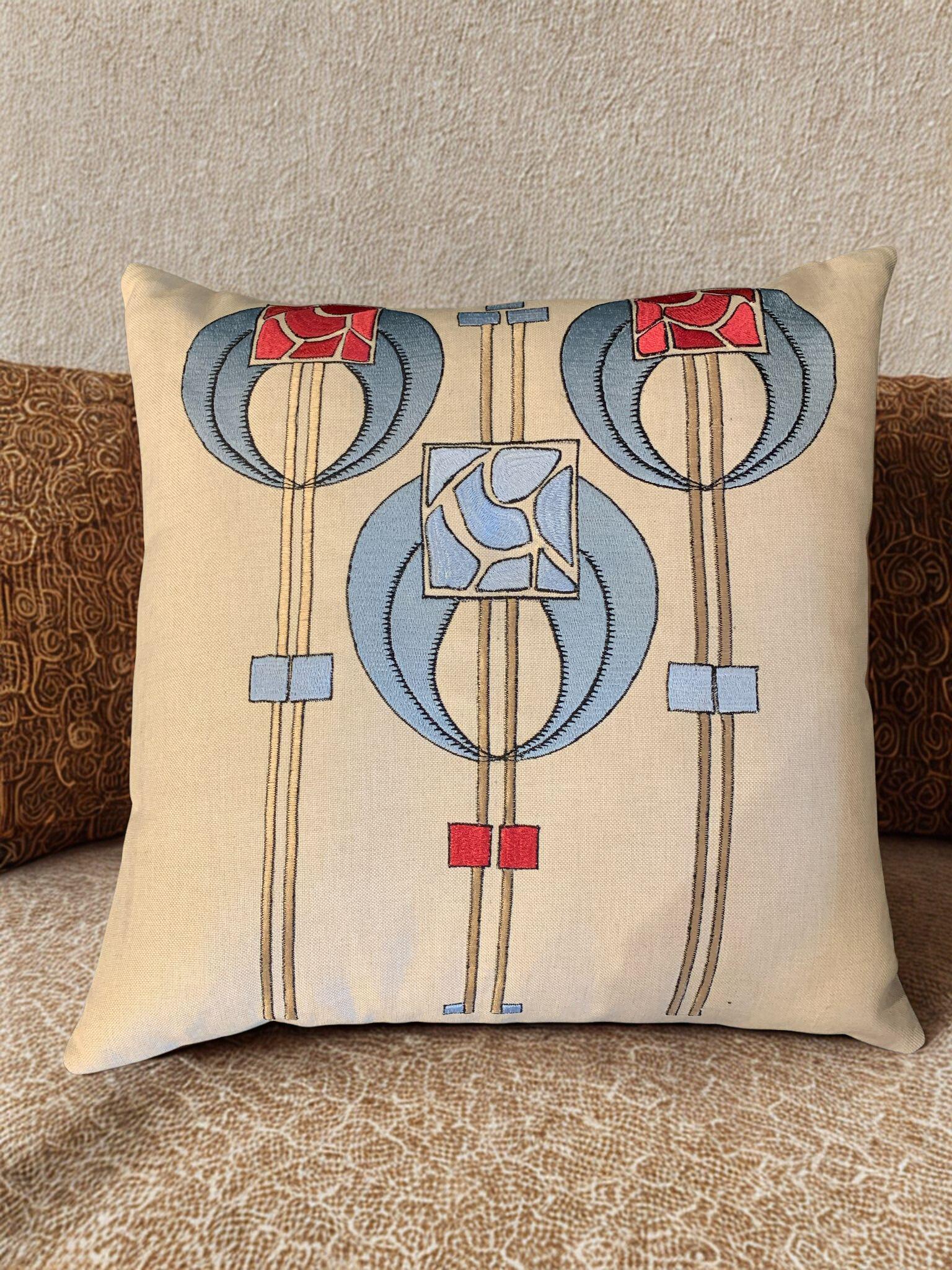 Arts and Crafts Mission style Cushion Cover / Pillow