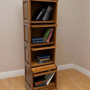 アンティーク家具　MISSION BOOKCASE UNIT QW Amish Craftsman Mission Bookcase – Quality Woods Furniture