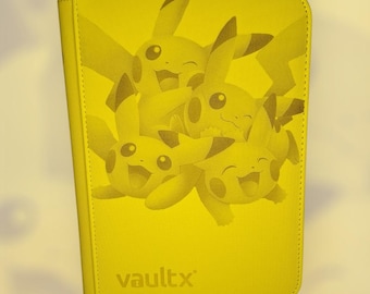Pokemon Custom Pikachu - &quot;Yellow&quot; 4-Pocket Vault X Binder