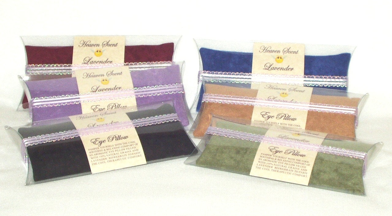 Eye Pillows Luxurious Lavender Scented Soothing Relaxing