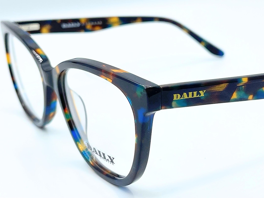 Unisex Colorful Tortoise Shell Glasses – Multicolor Plastic Frame ...