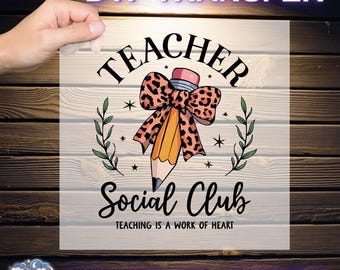100 Days Coquette Bow Pencil Ready To Press, Coquette Teacher Pencil Bow DTF, School Teacher DTF, Pencil Teacher Social Club DTF
