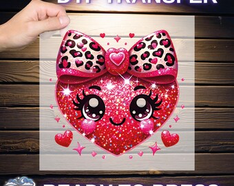 Valentine day Ready To Press, Love Heart Valentine DTF, Valentines Day DTF Transfers, Smiley Heart   DTF, Love Dtf, Red Coquette Heart Dtf